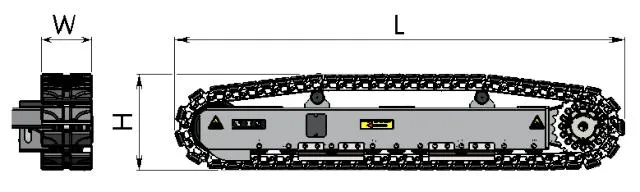 Qdst-30t Customized Crawler Undercarriage Steel Track Chassis for Excavator Drilling Rig